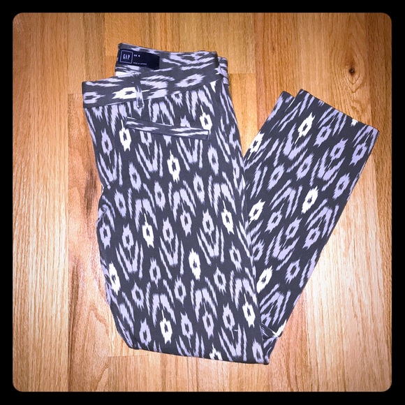 GAP Pants - GAP Geometric Print Skinny Work Pants